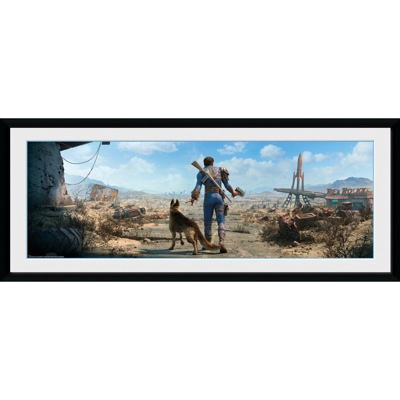 Gerahmtes Fallout 4 Poster 30x75 Sole Survivor Dogmeat