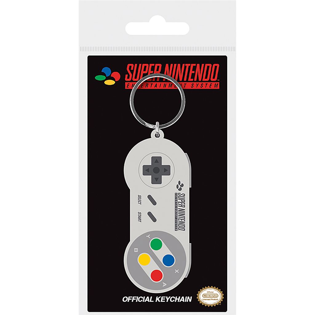 Nintendo – Schlüsselanhänger „SNES Controller“ (Gummi)