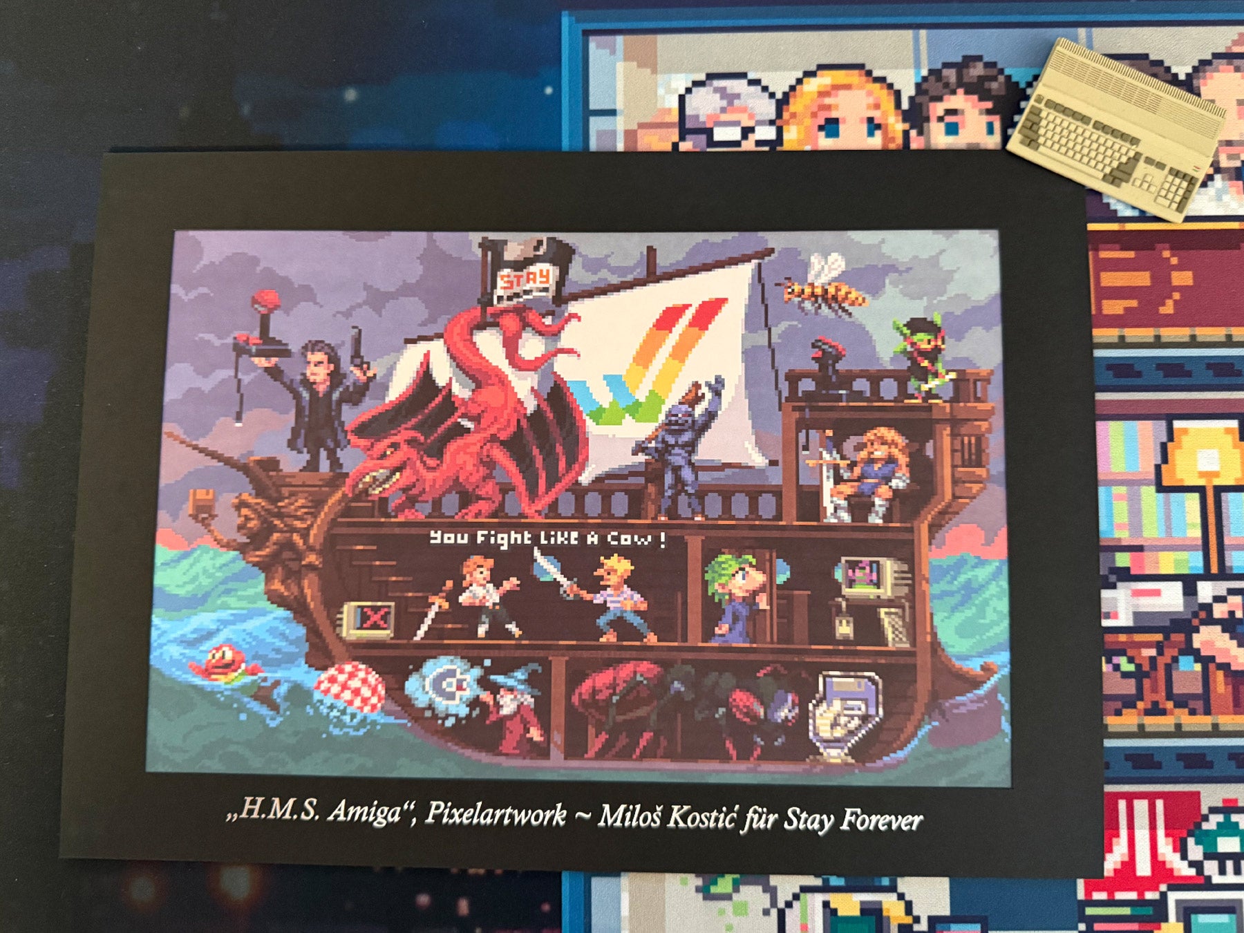 AMIGA Fan-Set 2: "AmigaOS 3.2 – Das Handbuch" + Kunstdruck