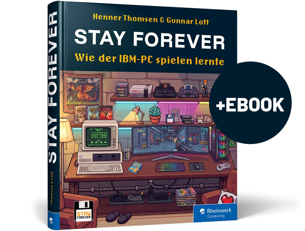 STAY FOREVER – Wie der IBM-PC spielen lernte BUCH + EBOOK Bundle
