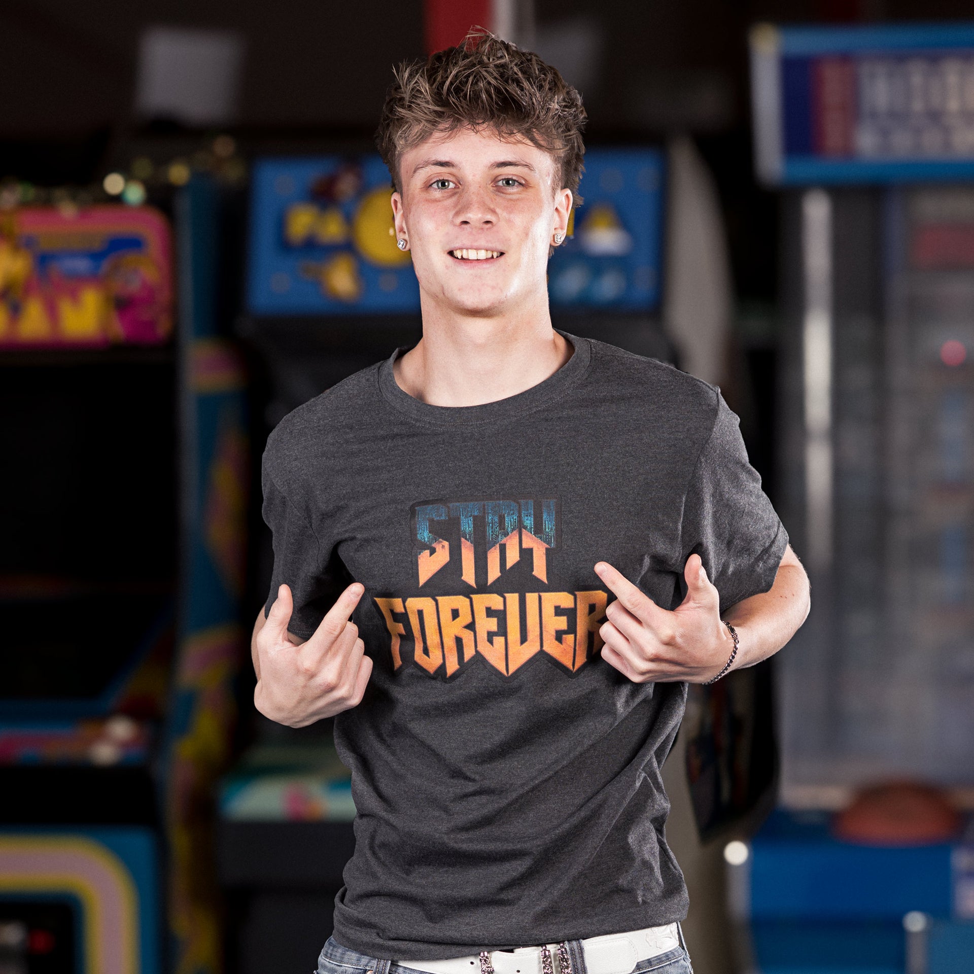 STAY FOREVER Logo 'MARS' – Unisex-Baumwoll-T-Shirt