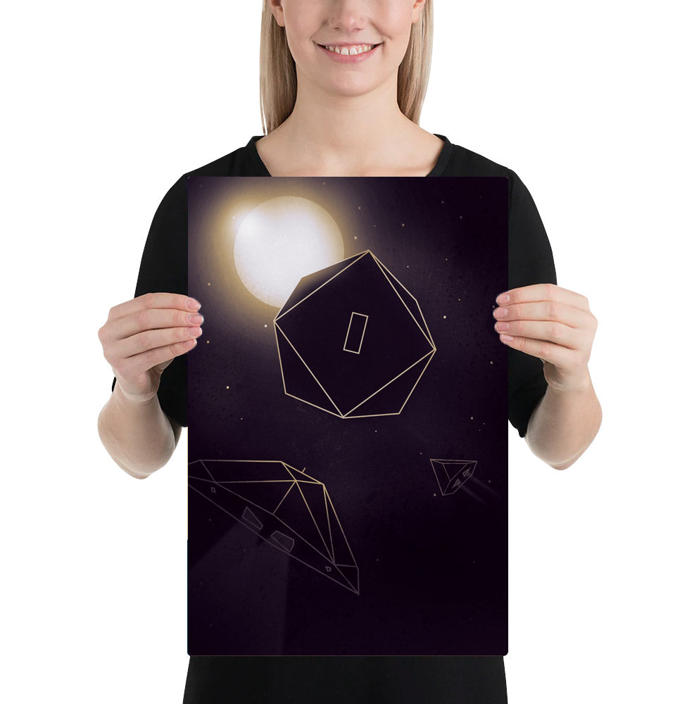 CORIOLIS STATION – Metallposter mit Magnet