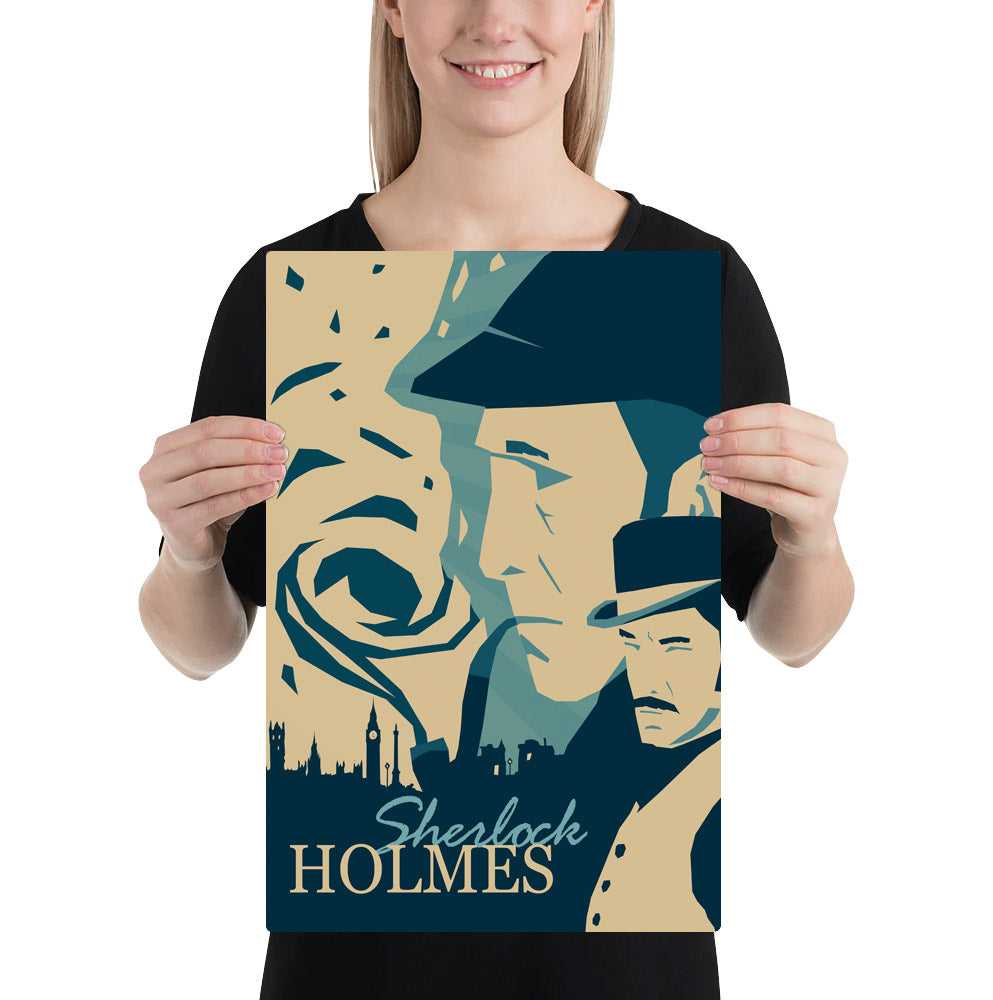SHERLOCK HOLMES – Metallposter mit Magnet