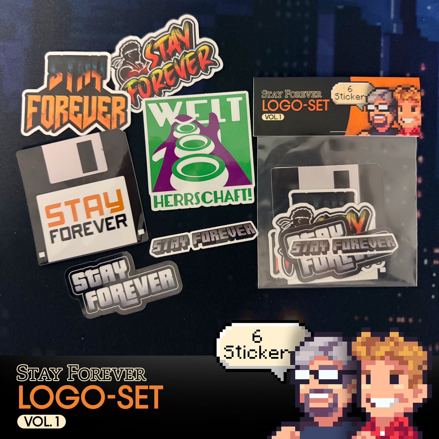 STAY FOREVER Logo-Set – Vinyl-Sticker (Vol. 1)