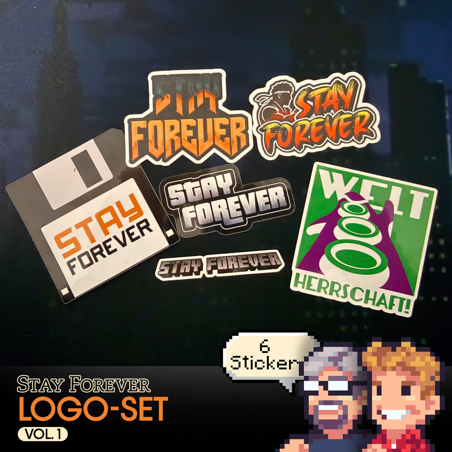 STAY FOREVER Logo-Set – Vinyl-Sticker (Vol. 1)