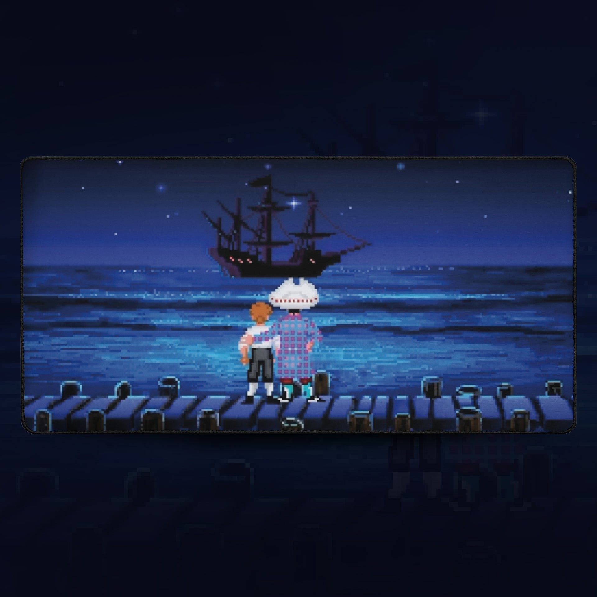 Mauspad Guybrush und Stan Motiv