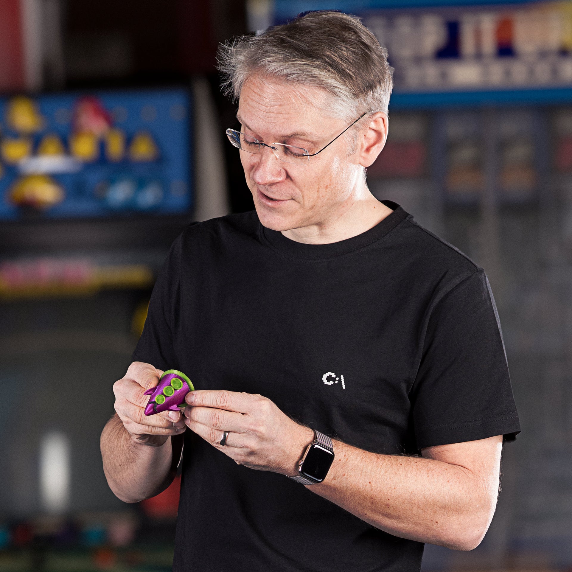 Subtil Retro: C:\ – Unisex-Baumwoll-T-Shirt